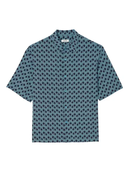 Kratak košulja Sandro s printom plava