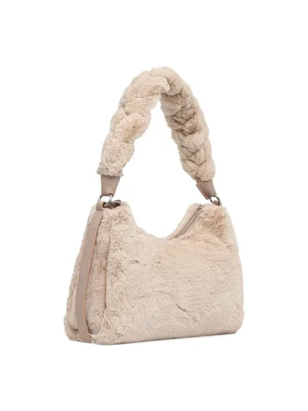Coccinelle Torebki Kobieta ONE SIZE Skóra Boheme Shoulder Bag beżowy