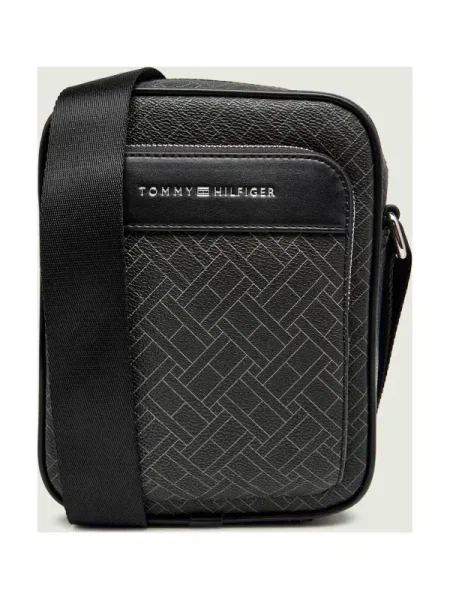 TOMMY HILFIGER Válltáska szürke fekete