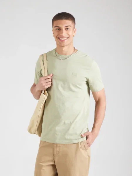 BOSS Tricou Tales Regular Fit verde