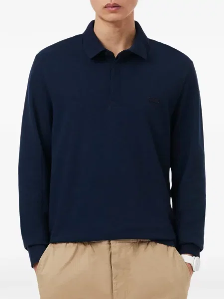 Tricou polo Lacoste stretch albastru