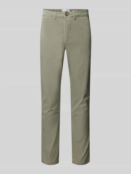 Spodnie o kroju slim fit z lamowanymi z tyłu model ‘Miles' Selected Homme