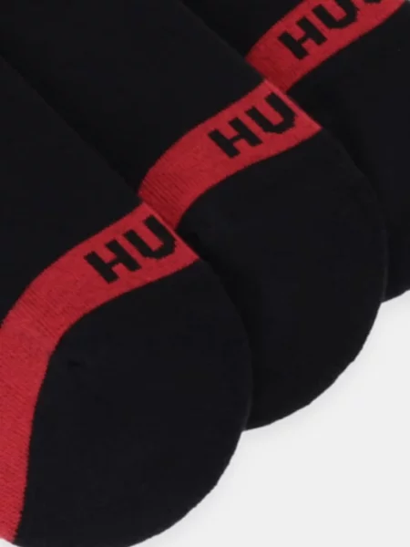 Ponožky HUGO 3P LC PLUSH TAPE CC čierna