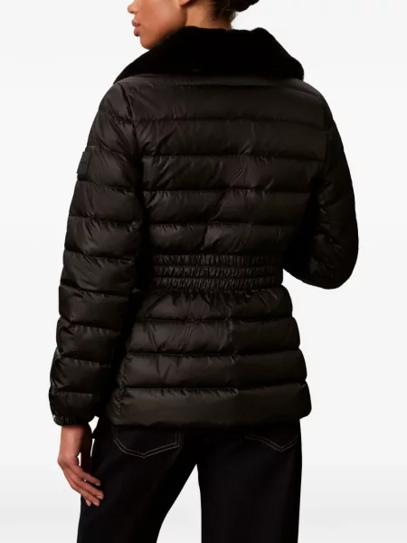 Καπιτονέ μπουφάν Calvin Klein με γούνα μαύρο