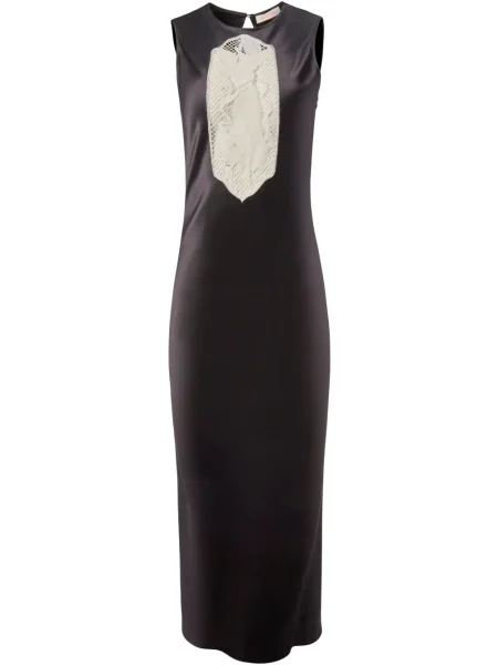 Rochie midi Alejandra Alonso Rojas până la genunchi de costum negru