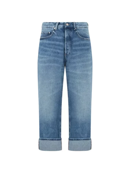 Blugi cu picior larg Icon Denim albastru