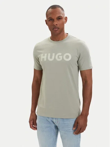 HUGO Tricou Dulivio deschis verde