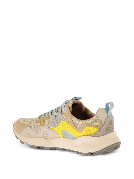 Sneakerși Flower Mountain din piele de căprioară cu model floral cu imagine