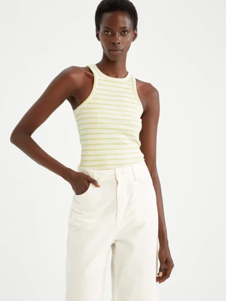 Gulerat maiou Defacto cu gât halter gri