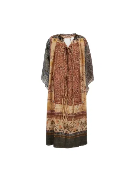 Maksi wielobarwność sukienka maxi Into The East