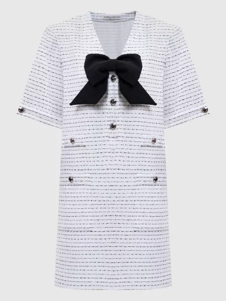 Сукня міні з бантом Alessandra Rich біла