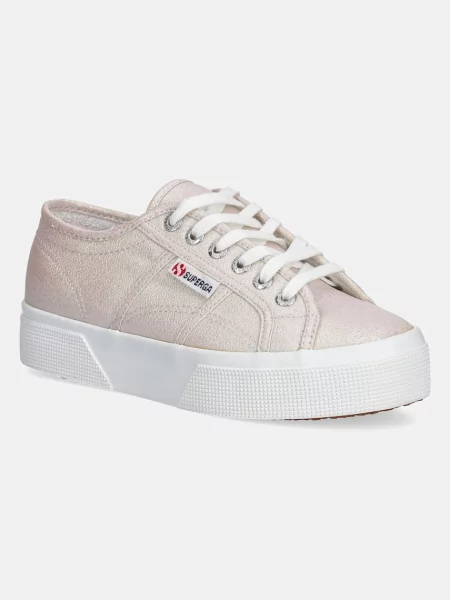 Tenisky Superga PLATFORM LAME oranžová