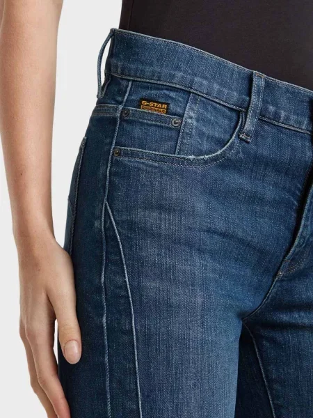 Байкерські прямі джинси G-star Raw сині