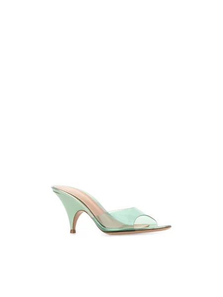 Klapki mules Gianvito Rossi zielone