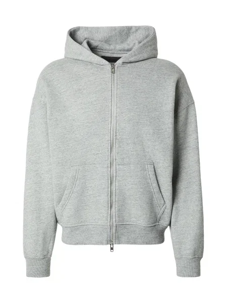 Abercrombie & Fitch Mikina ESSENTIAL světle šedá
