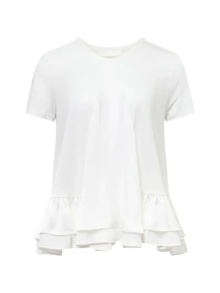 Koszulka Club21 z falbankami biała