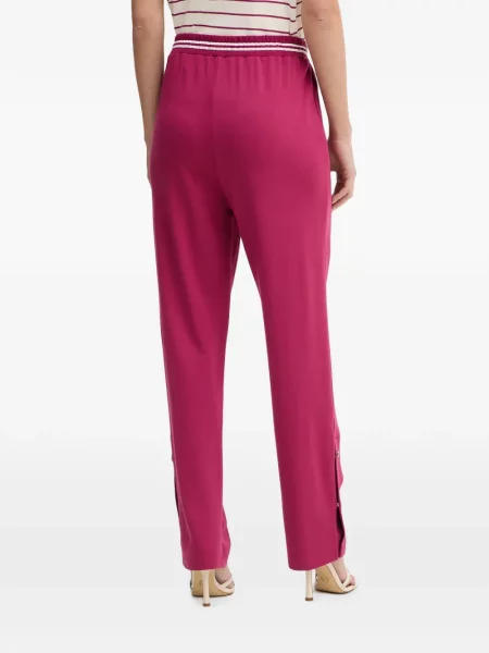 Pantaloni Liu Jo alergare cu cordon roz