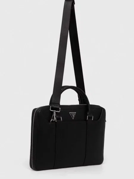 Guess Torba za prenosnik Certosa Saffiano Smart HMECSA črna