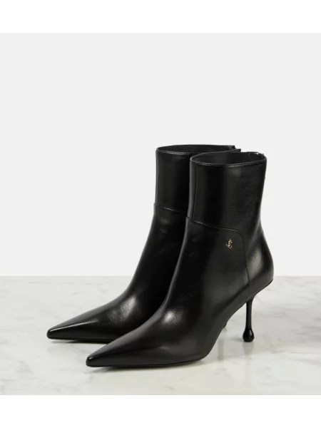 Cizme scurte Jimmy Choo din piele negru