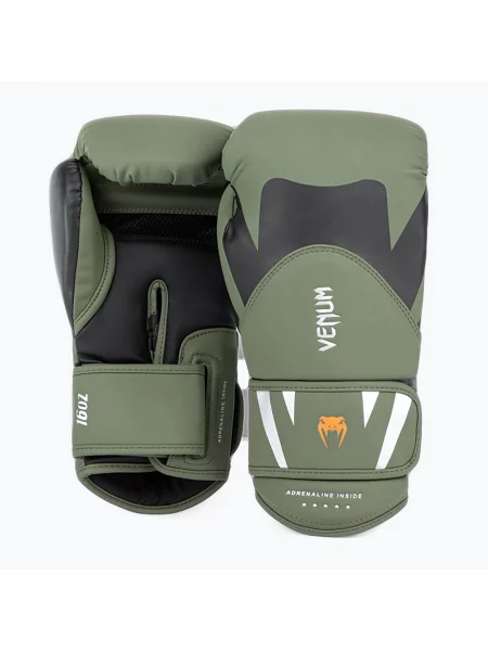 Boxerské rukavice Venum Challenger black/khaki černé