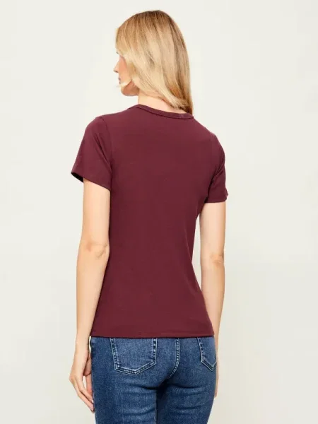 HUGO Tricou Deloris Vișiniu bordo