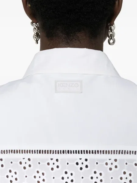 Cămașă Kenzo cu broderie alb