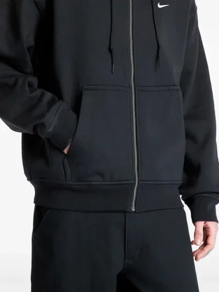Top sport Nike din fleece plisat fără mâneci alb