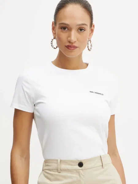 Karl Lagerfeld tricou din femei alb