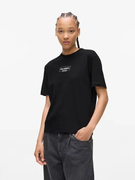 KARL LAGERFELD JEANS Tricou / alb negru