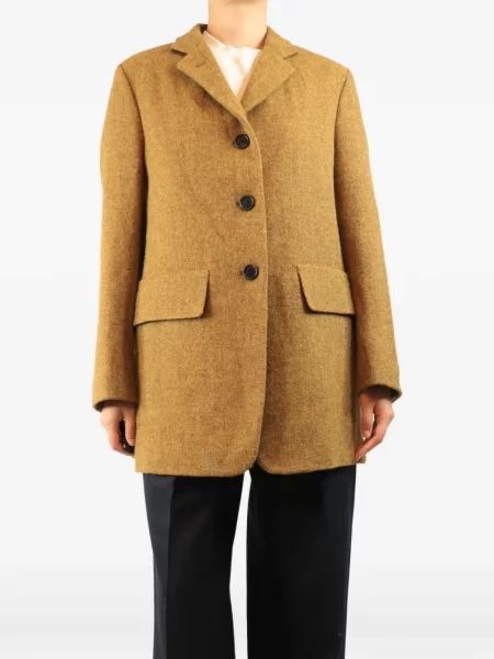 Sacou Margaret Howell din tweed galben