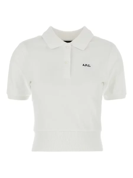 Tricou polo A.p.c. alb