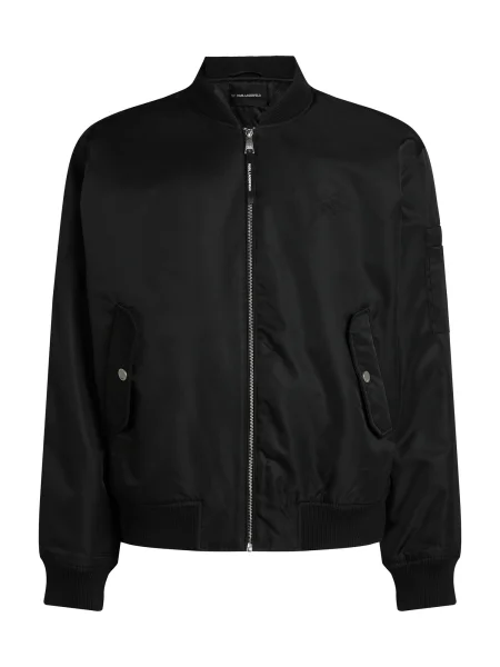 Karl Lagerfeld Prehodna jakna ESSENTIAL' črna