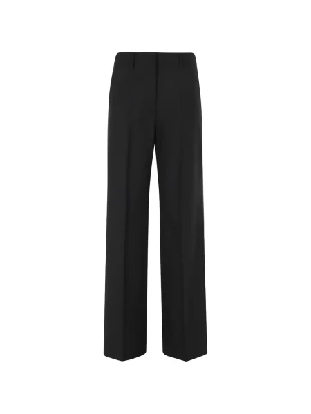 Pantaloni Erika Cavallini cu talie înaltă negru