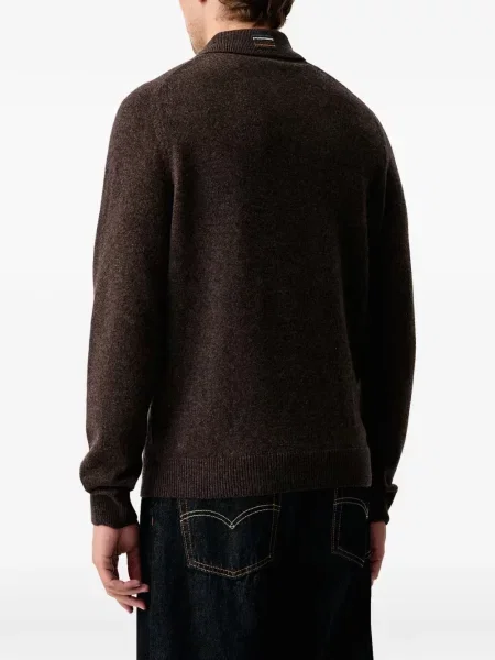 Μακρύς polo Ps Paul Smith καφέ