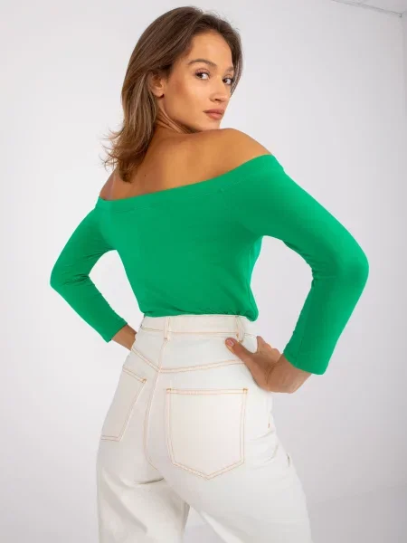 Bluză Fashionhunters verde