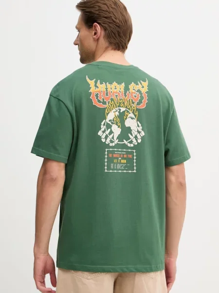 Hurley T-shirt zielona