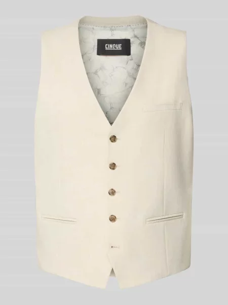 Kamizelka z z wypustką model Vitra' Cinque beżowa