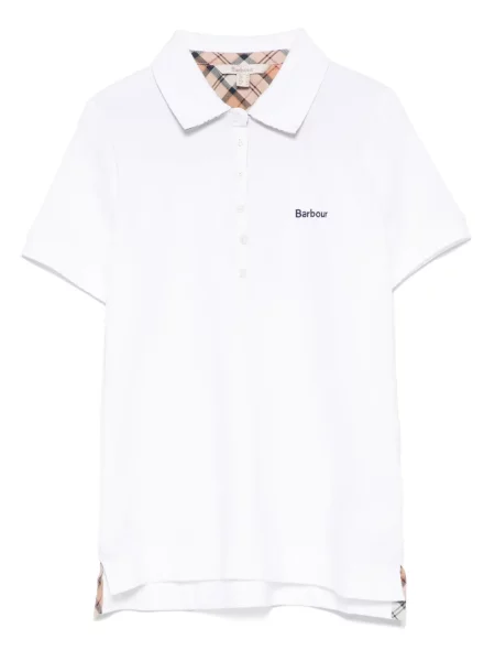 Polo Barbour alb