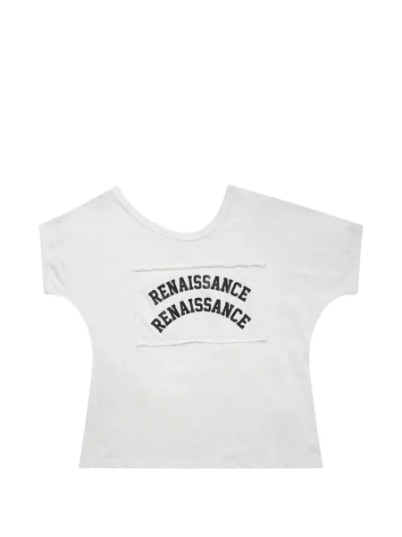 Póló Renaissance Renaissance autogrammal fehér