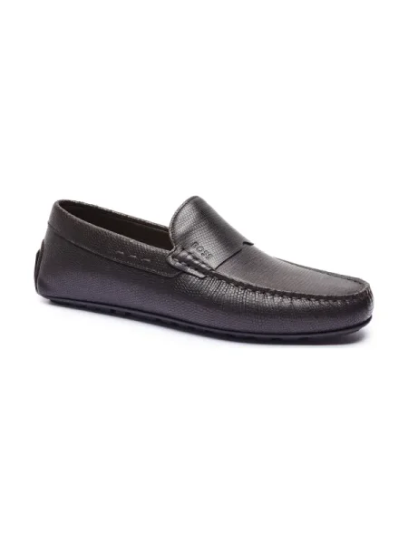 BOSS BLACK De piele mocasini Noel_Mocc_prw negru