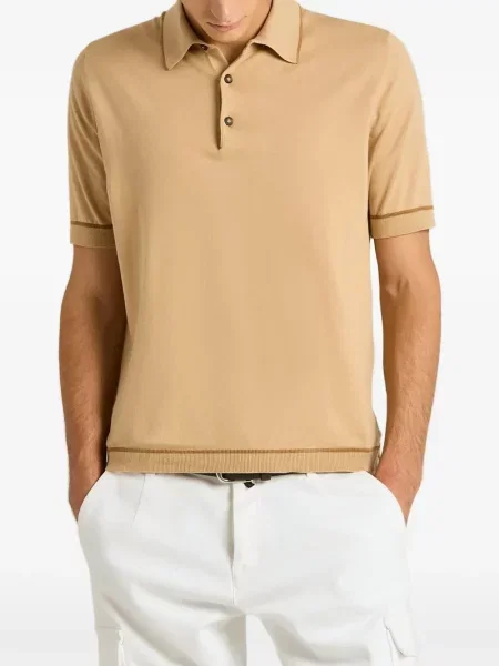Tricou polo Kiton tricotate