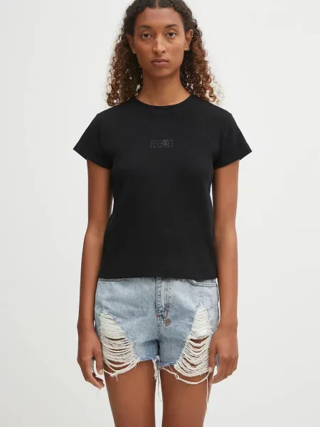 Maison Margiela tricou din lână negru