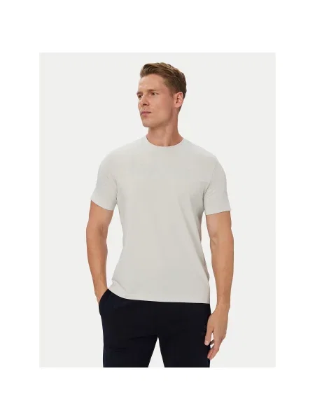 Guess Marškinėliai Šviesiai Regular Fit pilka