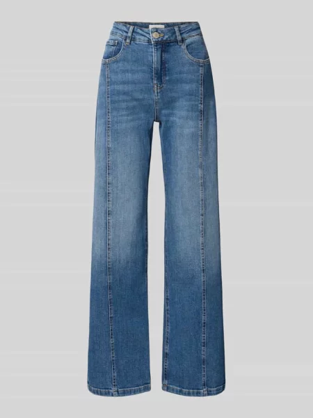 Jeansy o kroju slim fit z mieszanki bawełny model Miva strong' Opus niebieskie