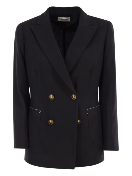 Marynarka Saulina dwurzędowa niebieska