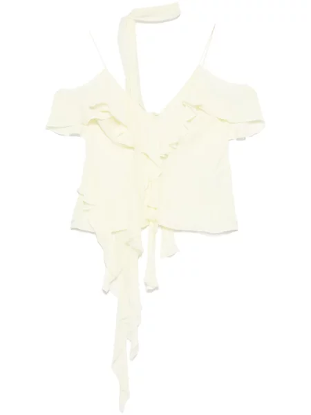 Top Dorothee Schumacher cu volane galben
