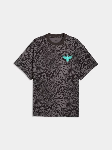 Футболка PUMA Lamelo x Melo World Aop Tee комбінований верх чорний