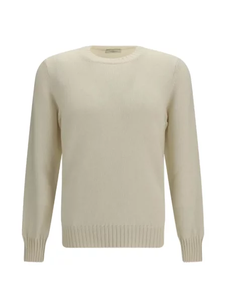 Pulover Piacenza Cashmere din cașmir alb