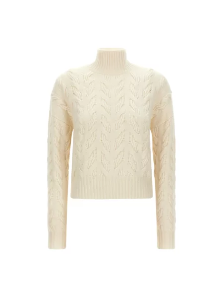 Sweter Max Mara Studio wełniany biały