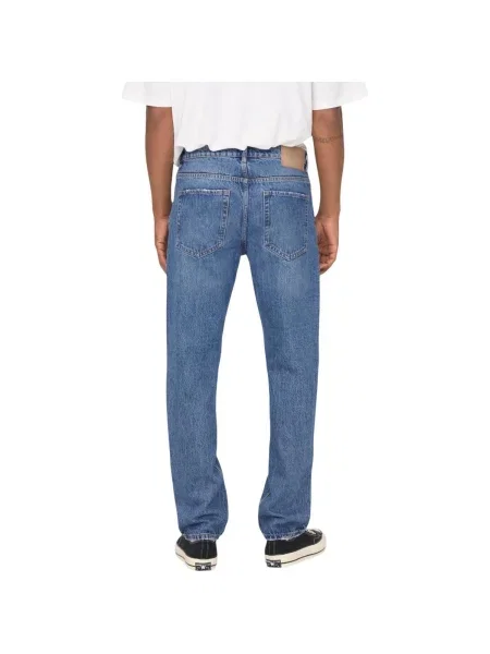 Blugi drepți Only & Sons albastru